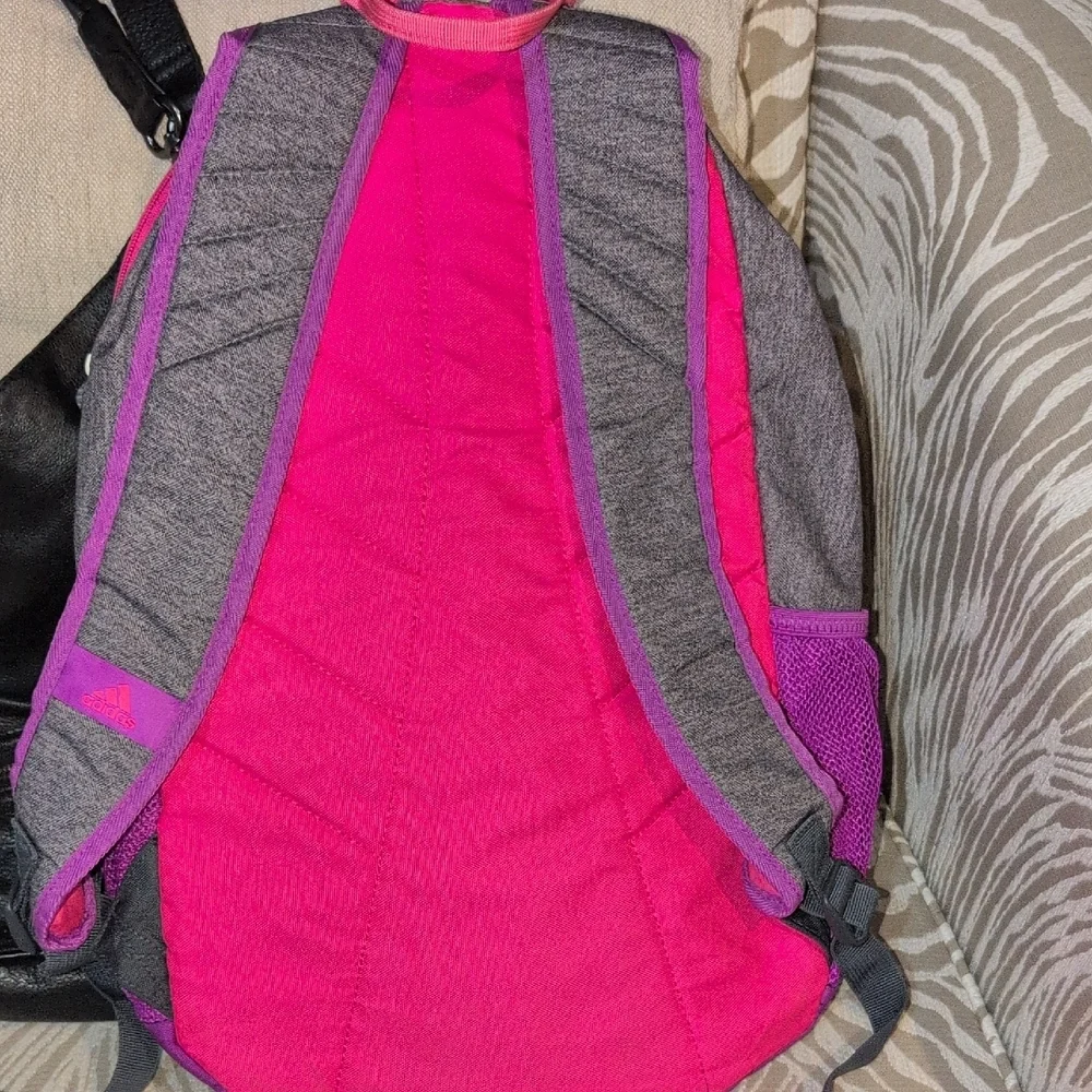 Adidas Charcoal and Magenta Backpack - Picture 3 of 16